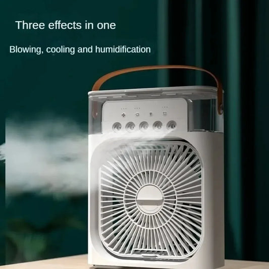 Lylaro SummerCool – Kompakter Desktop-Luftbefeuchter & Fünfloch-Spray-Ventilator mit USB-Anschluss für erfrischende Kühlung im Büro